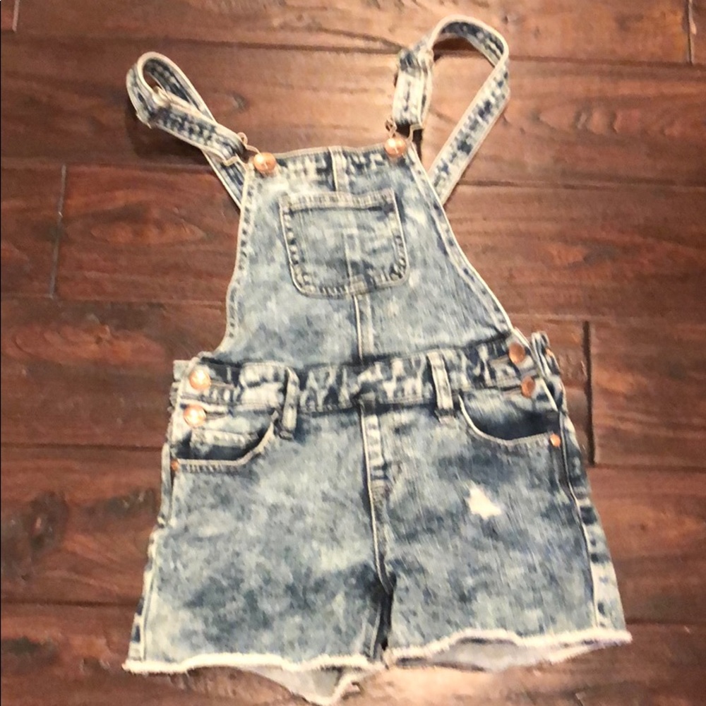 Justice short  overalls size 8